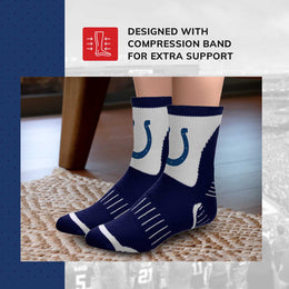 Indianapolis Colts NFL Performance Quarter Length Socks - Navy