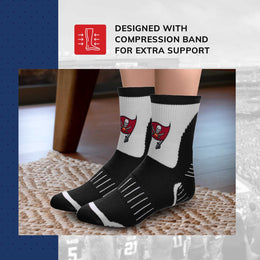 Tampa Bay Buccaneers NFL Performance Quarter Length Socks - Black