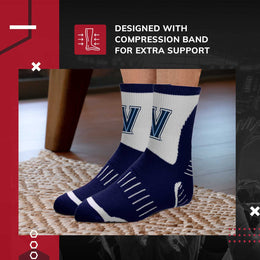 Villanova Wildcats Adult NCAA Surge Quarter Length Crew Socks - Navy