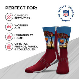 Arizona Cardinals NFL Youth Zoom Location Crew Socks - Cardinal