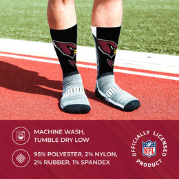 Arizona Cardinals NFL Youth V Curve Socks - Black