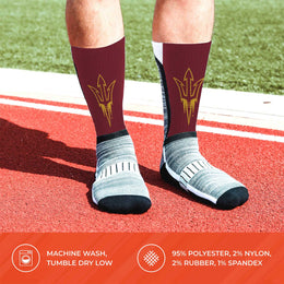 Arizona State Sun Devils NCAA Youth University Socks - Maroon