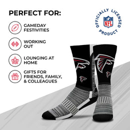 Atlanta Falcons NFL Youth V Curve Socks - Black