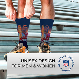 Chicago Bears NFL Youth Zoom Location Crew Socks - Navy