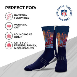 Chicago Bears NFL Youth Zoom Location Crew Socks - Navy