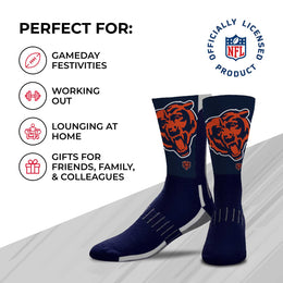 Chicago Bears NFL Youth V Curve Socks - Team Color