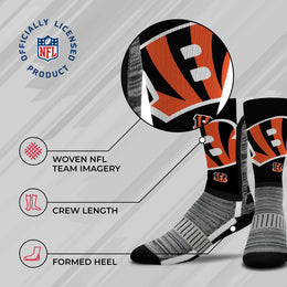 Cincinnati Bengals NFL Youth V Curve Socks - Black