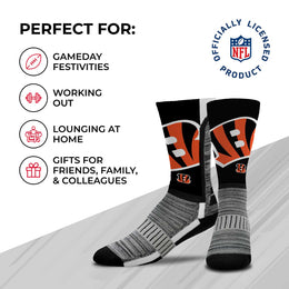 Cincinnati Bengals NFL Youth V Curve Socks - Black