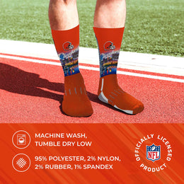 Cleveland Browns NFL Youth Zoom Location Crew Socks - Orange
