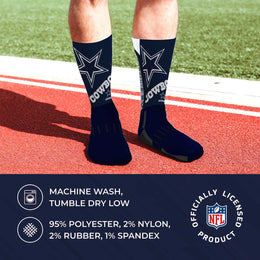Dallas Cowboys NFL V Curve  Socks - Team Color