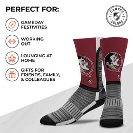 Florida State Seminoles NCAA Adult State and University Crew Socks - Maroon