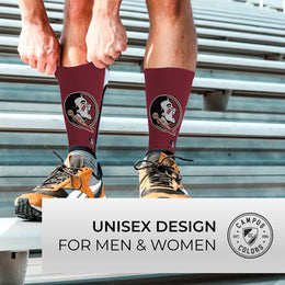 Florida State Seminoles NCAA Adult State and University Crew Socks - Maroon