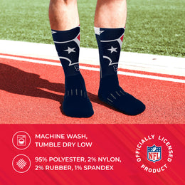Houston Texans NFL Youth V Curve Socks - Team Color