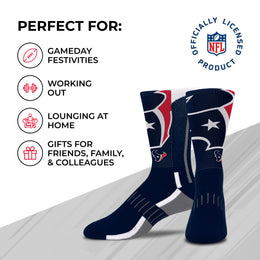 Houston Texans NFL Youth V Curve Socks - Team Color