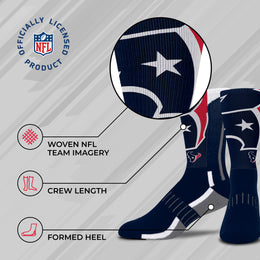 Houston Texans NFL Youth V Curve Socks - Team Color