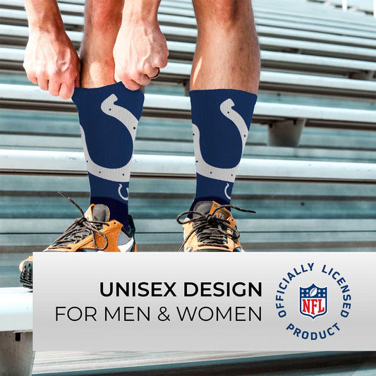 Indianapolis Colts NFL Adult Curve Socks - Navy
