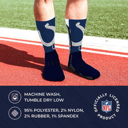 Indianapolis Colts NFL Youth V Curve Socks - Navy