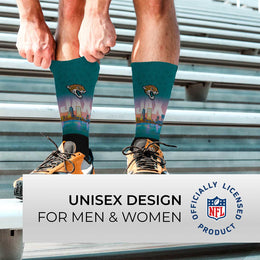 Jacksonville Jaguars NFL Adult Zoom Location Crew Socks - Black