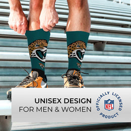 Jacksonville Jaguars NFL Youth V Curve Socks - Black