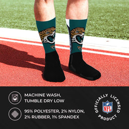 Jacksonville Jaguars NFL Youth V Curve Socks - Black