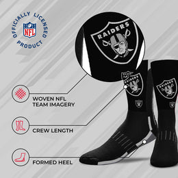 Las Vegas Raiders NFL Adult Curve Socks - Team Color