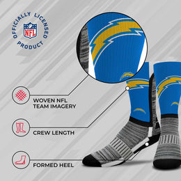 Los Angeles Chargers NFL Youth V Curve Socks - Blue