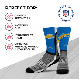 Los Angeles Chargers NFL Youth V Curve Socks - Blue