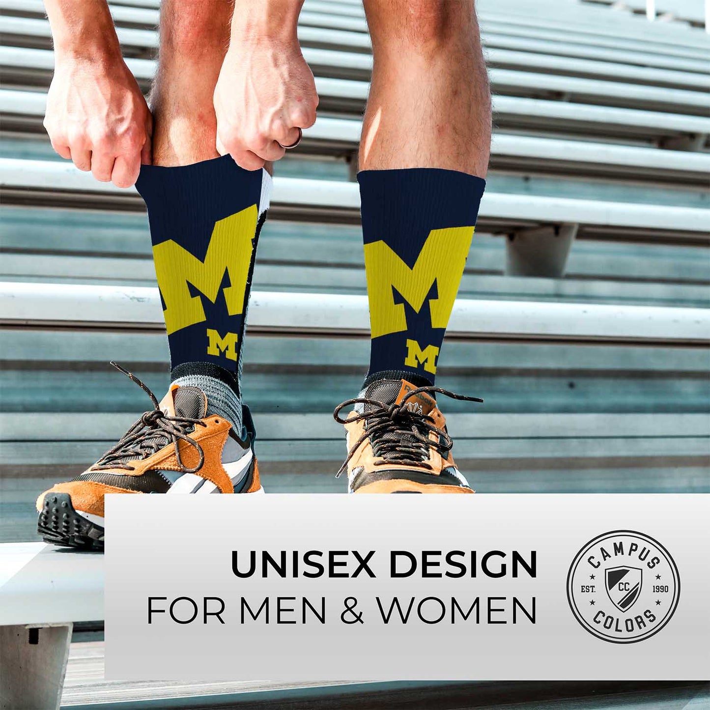 Michigan Wolverines NCAA Youth University Socks - Blue
