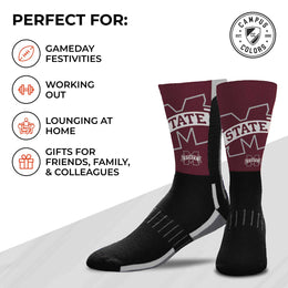 Mississippi State Bulldogs NCAA Youth University Socks - Black