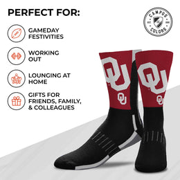Oklahoma Sooners NCAA Youth University Socks - Black