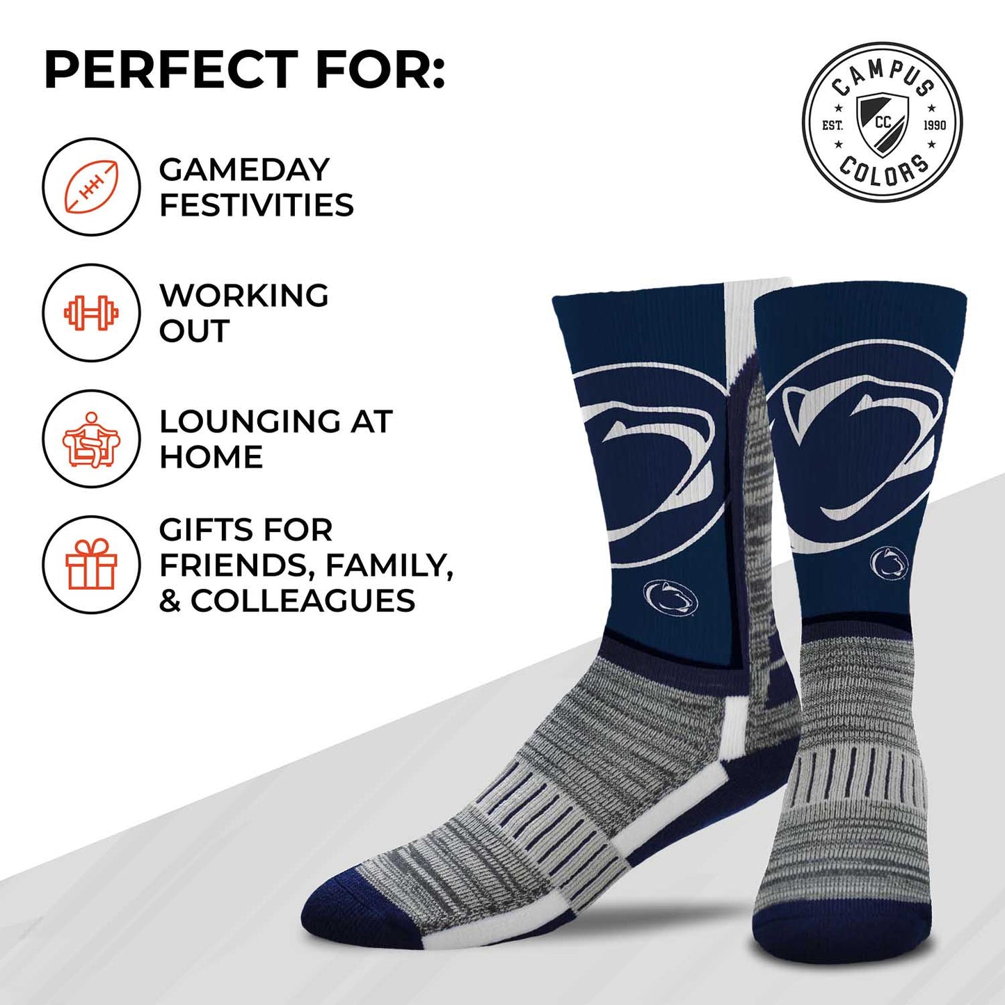 Penn State Nittany Lions NCAA Youth University Socks - Navy