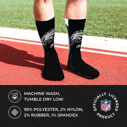 Philadelphia Eagles NFL V Curve  Socks - Charcoal