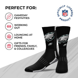 Philadelphia Eagles NFL V Curve  Socks - Charcoal