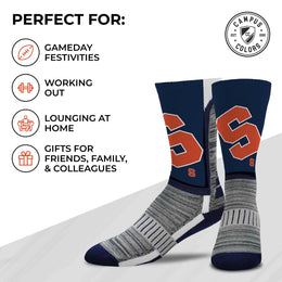 Syracuse Orange NCAA Adult State and University Crew Socks - Navy