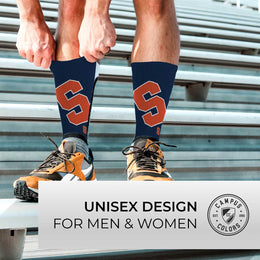 Syracuse Orange NCAA Adult State and University Crew Socks - Navy