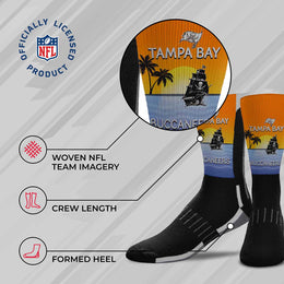 Tampa Bay Buccaneers NFL Adult Zoom Location Crew Socks - Black