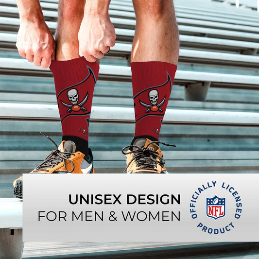 Tampa Bay Buccaneers NFL Youth V Curve Socks - Black