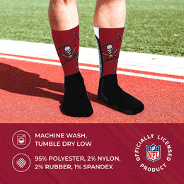 Tampa Bay Buccaneers NFL V Curve  Socks - Black