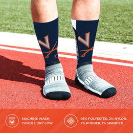 Virginia Cavaliers NCAA Adult State and University Crew Socks - Navy