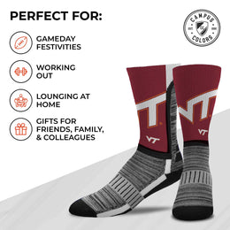 Virginia Tech Hokies NCAA Youth University Socks - Maroon