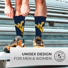 West Virginia Mountaineers NCAA Youth University Socks - Navy