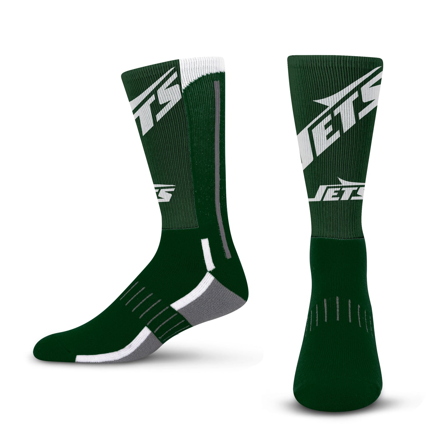 New York Jets NFL V Curve  Socks - Forest Green
