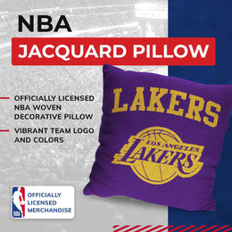 Los Angeles Lakers NBA Decorative Basketball Throw Pillow - Purple