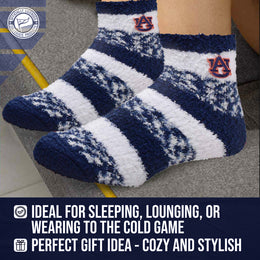 Auburn Tigers NCAA Unisex Cozy Soft Sleep Socks - Navy