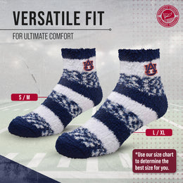 Auburn Tigers NCAA Unisex Cozy Soft Sleep Socks - Navy