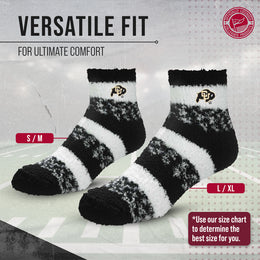 Colorado Buffaloes NCAA Unisex Cozy Soft Sleep Socks - Black