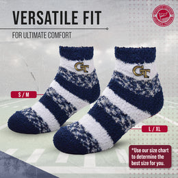Georgia Tech Yellowjackets NCAA Unisex Cozy Soft Sleep Socks - Navy