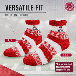 Arizona Wildcats NCAA Unisex Cozy Soft Sleep Socks - Red