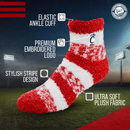 Cincinnati  Bearcats NCAA Unisex Cozy Soft Sleep Socks - Red