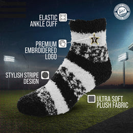 Vanderbilt Commodores NCAA Unisex Cozy Soft Sleep Socks - Black